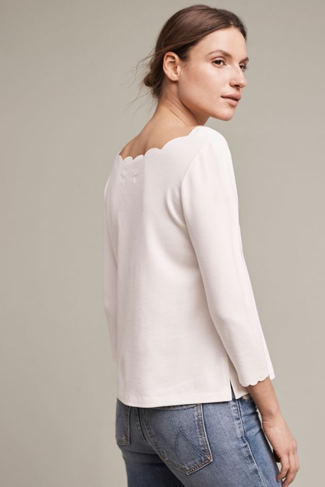 Paulina Scalloped Top #3
