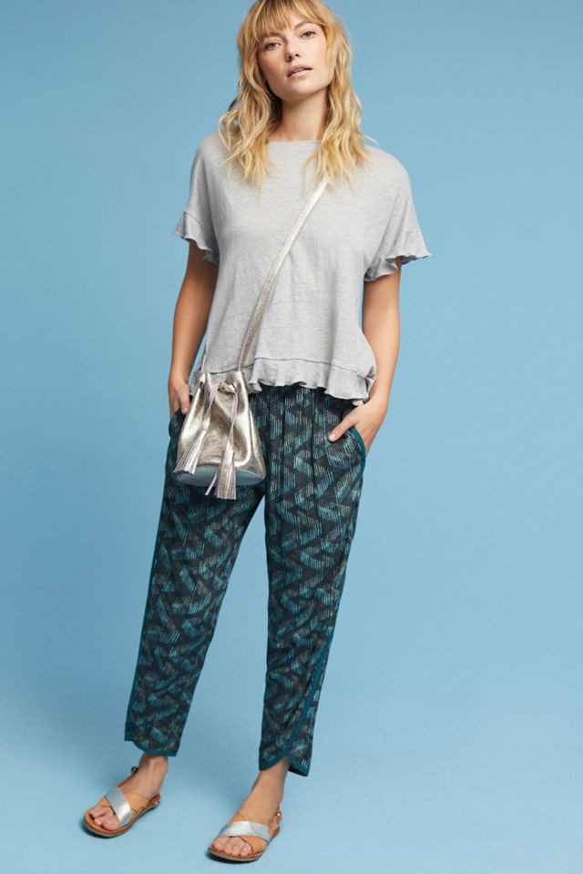 Ruffled Cross-Back Top #2