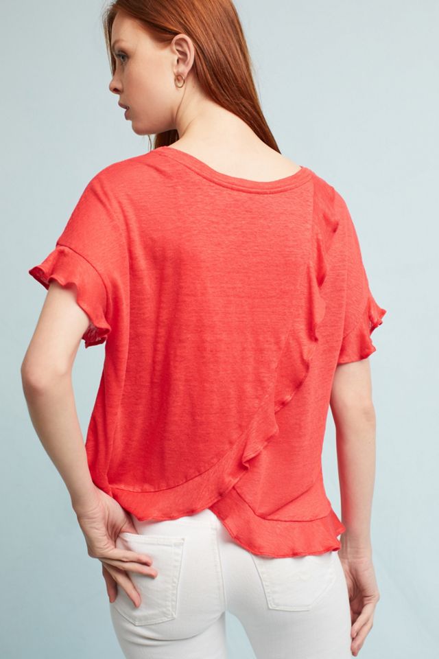 Ruffled Cross-Back Top #3