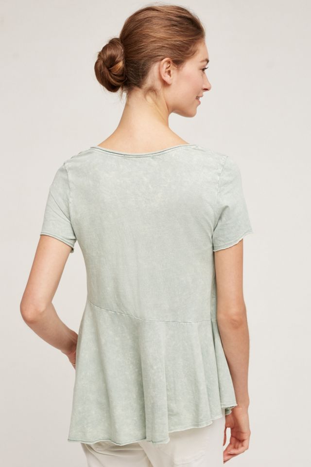 Fluttered Peplum Tee #1