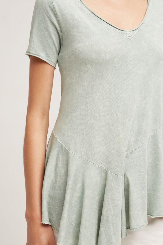 Fluttered Peplum Tee #2