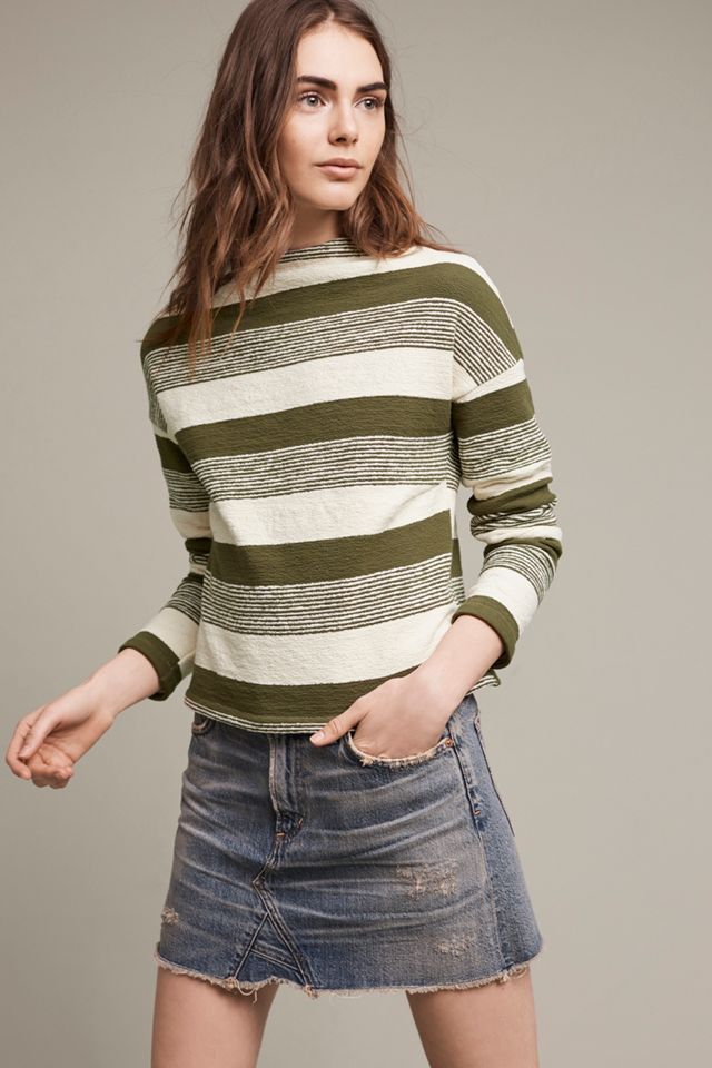 Saborie Striped Sweatshirt