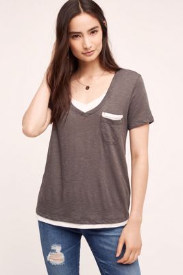 Layered Pocket Tee