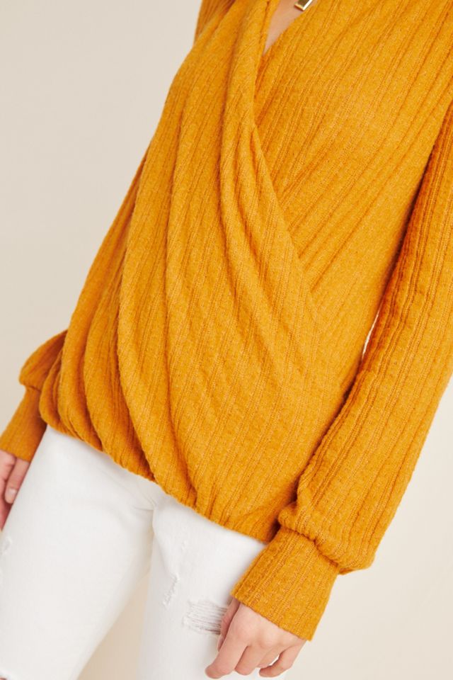 Maeve Rafela Hacci Surplice Top #2