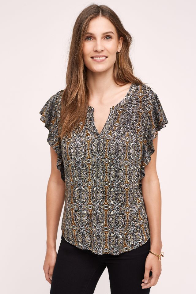 Marion Pleated Top | Anthropologie