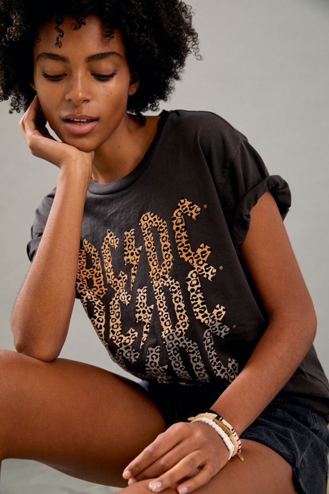 AC/DC Leopard Graphic Tee | Anthropologie