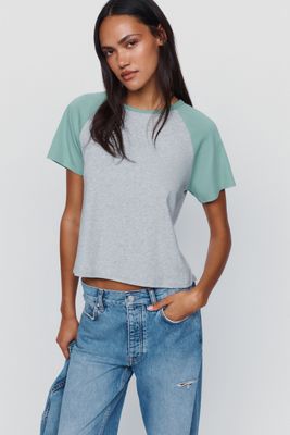 Chaser Maybel 100% Cotton Raglan Tee