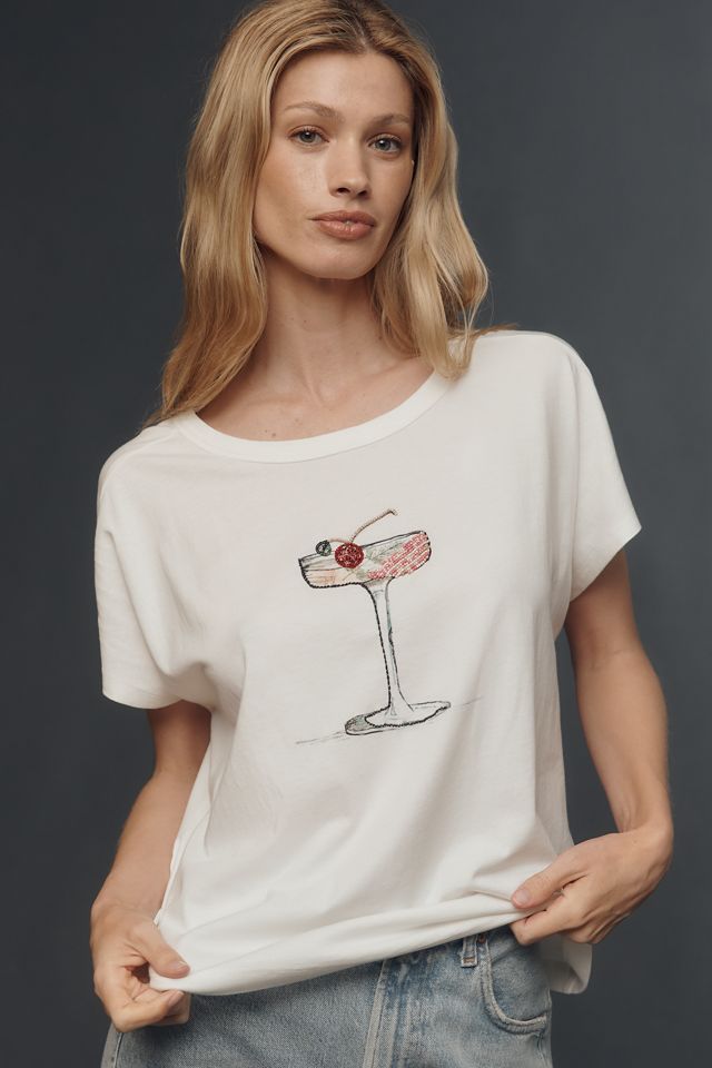 T-shirt cocktail brodé Maeve #3