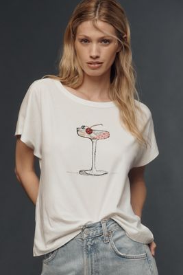 T-shirt cocktail brodé Maeve