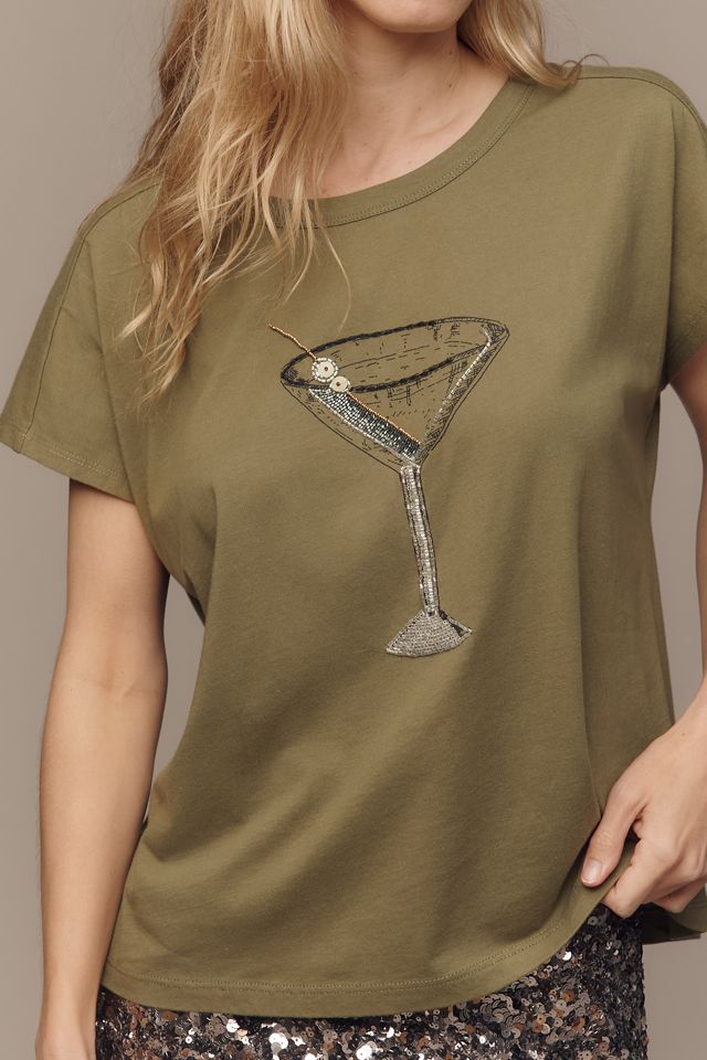 Maeve Embroidered Cocktail Tee #2