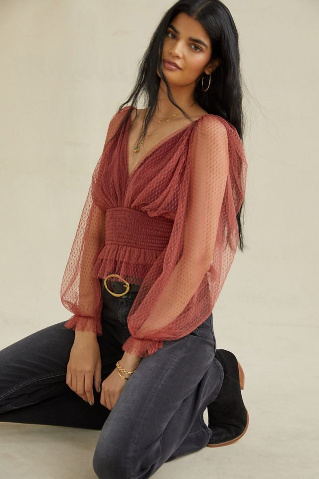 Tulle Blouse | Anthropologie