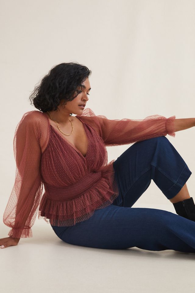 Tulle Blouse | Anthropologie