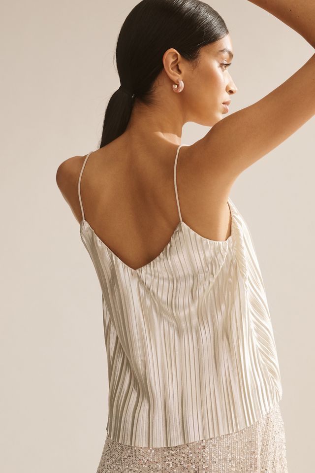 4SI3NNA Metallic Pleated Cami #2