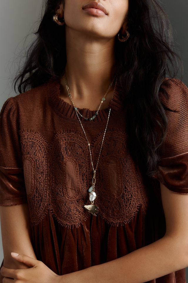 En Elly Velvet Scallop Top #3