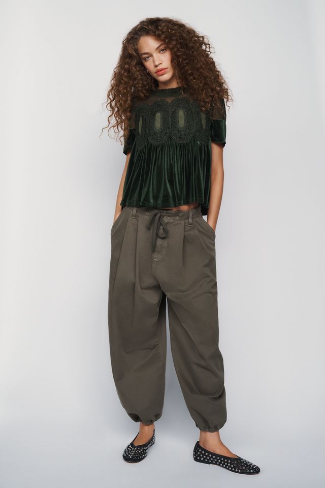 En Elly Velvet Scallop Top #2