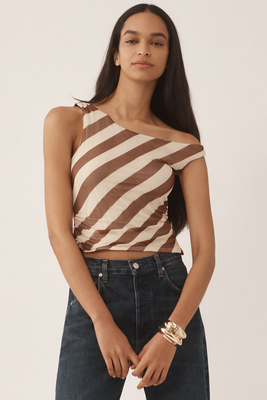 4SI3NNA SLEEVELESS MESH TWIST TOP 