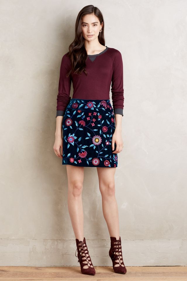 Chiffon-Trimmed Tee #2