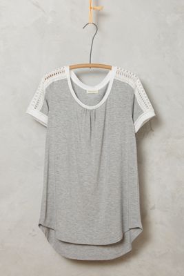 Lace-Trimmed Tee