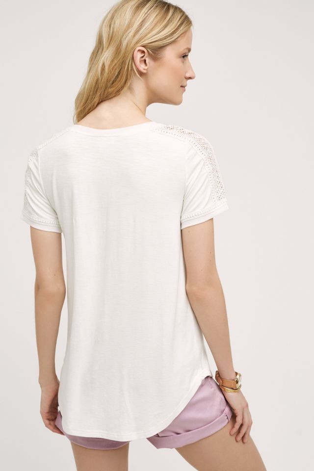 Lace-Trimmed Tee #2