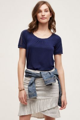 Lace-Trimmed Tee