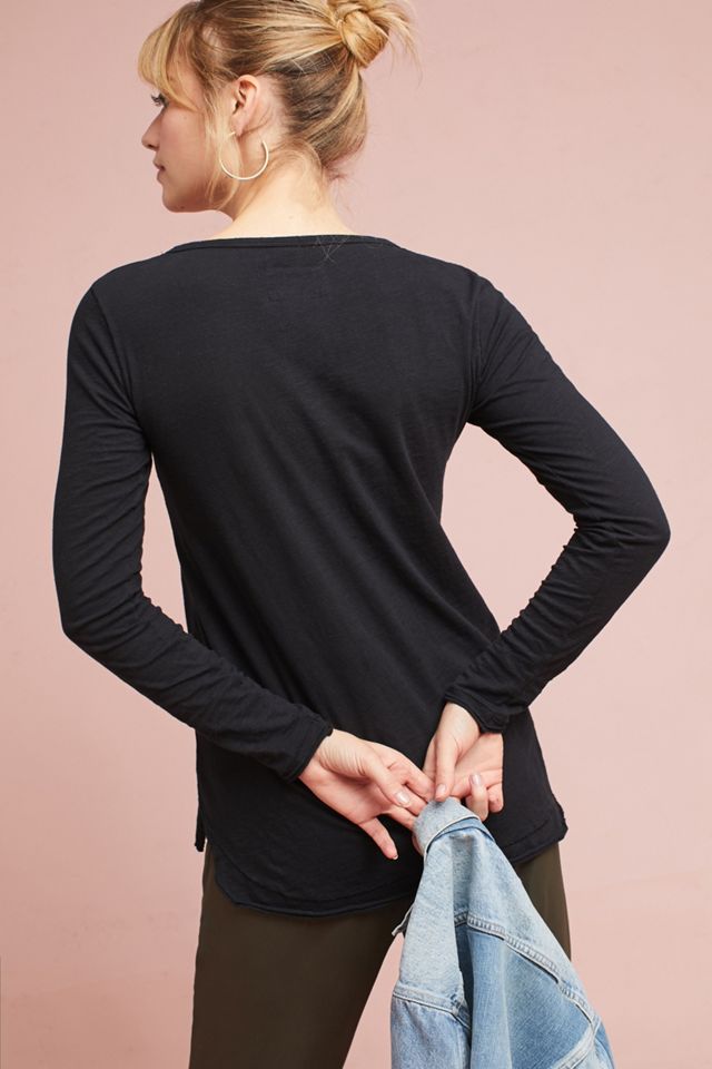 Scoop Neck Pocket Top #2