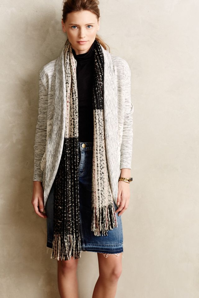 Heathered Terry Cardigan #1