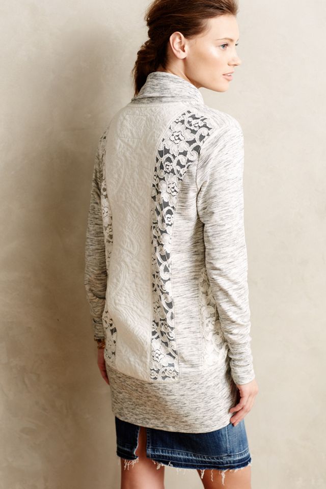 Heathered Terry Cardigan