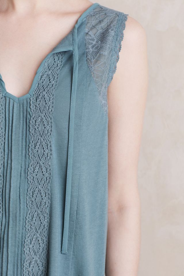 Laced Tie-Neck Tank #2