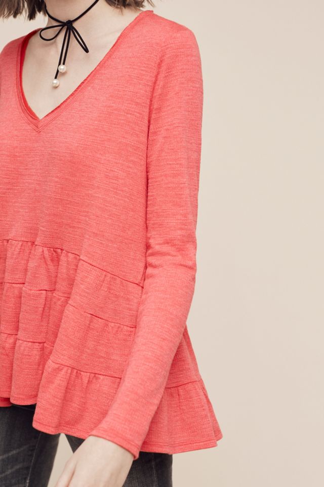 Thea Ruffled Peplum Top #1