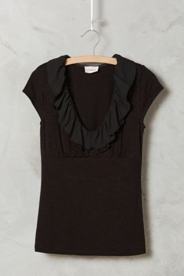 Ruffled Collar Tee