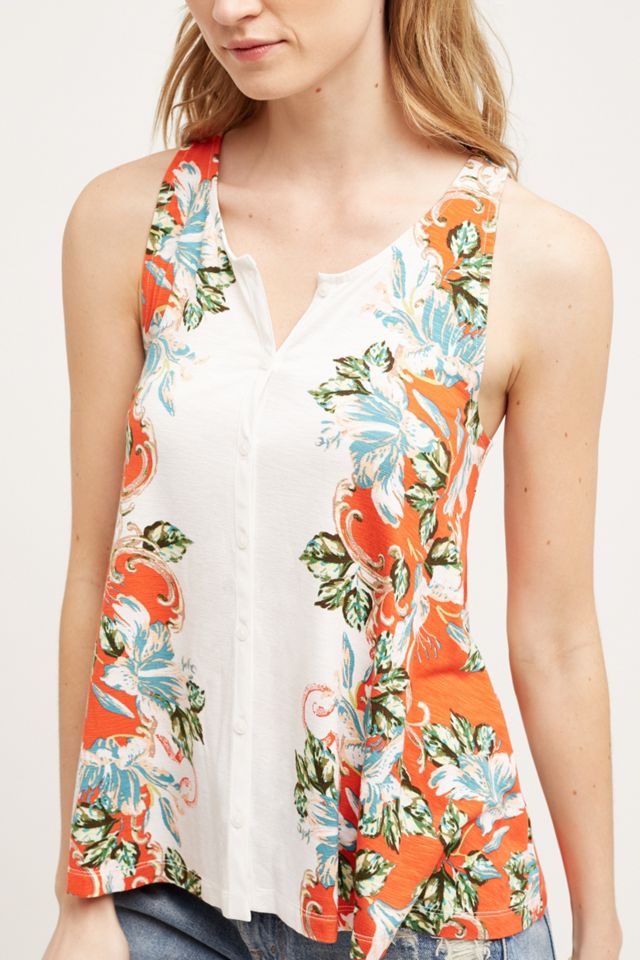 Gardenia Buttondown Tank #2