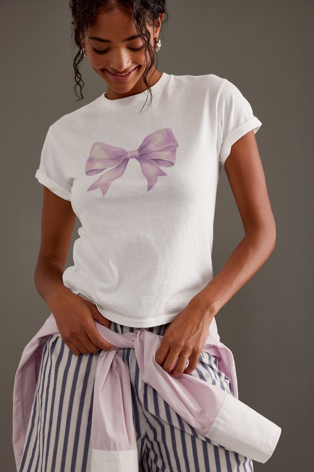 By Anthropologie Short-Sleeve Bow Baby T-Shirt #2