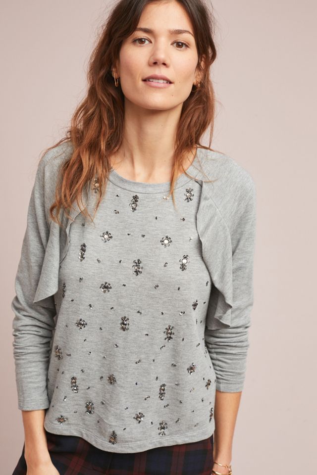 Sequin Snowflake Sweatshirt #2
