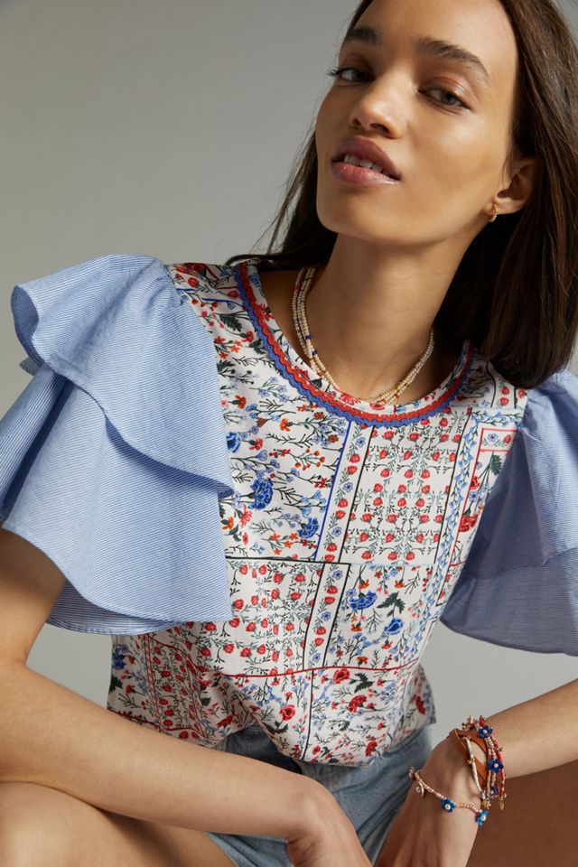 Let Me Be Flutter-Sleeved Top #2