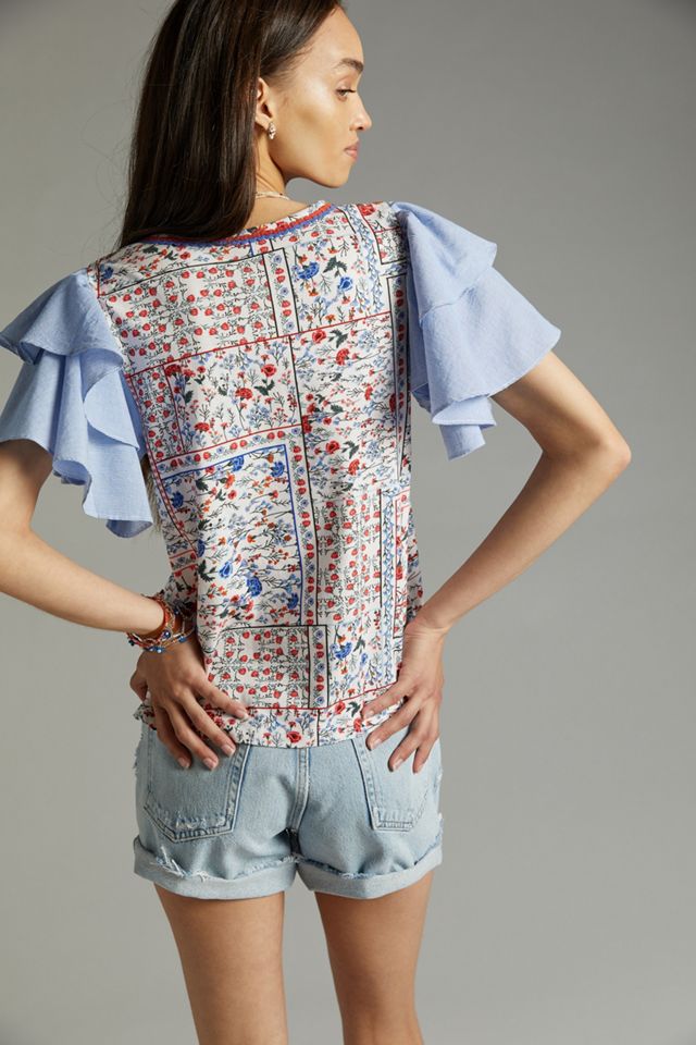 Let Me Be Flutter-Sleeved Top #3