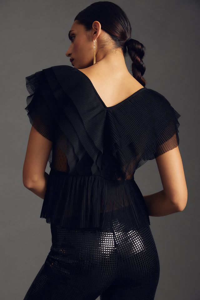 Forever That Girl Ruffled Button-Front Blouse #3
