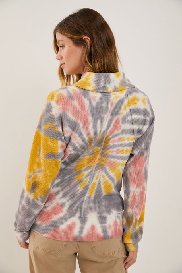 Pilcro Angie Mock Neck Waffle Top #2