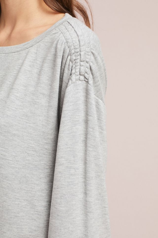 Sequin-Sleeved Sweatshirt #1