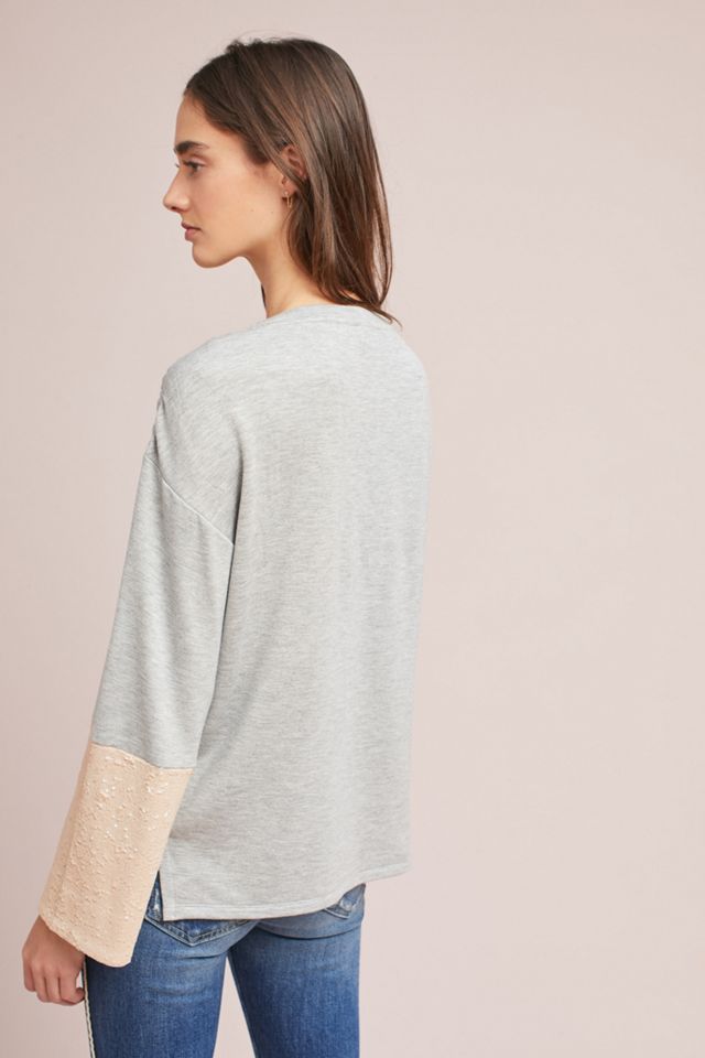 Sequin-Sleeved Sweatshirt #2