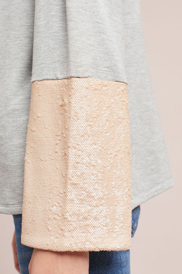 Sequin-Sleeved Sweatshirt #3