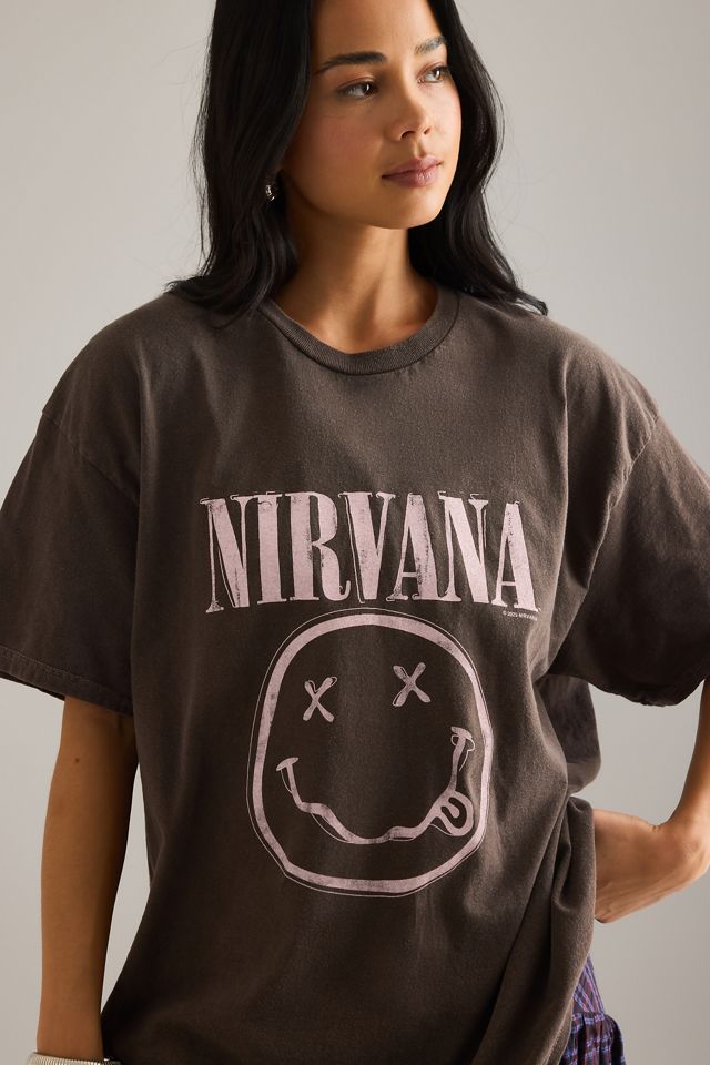 By Anthropologie Nirvana Graphic Boyfriend T-Shirt #4