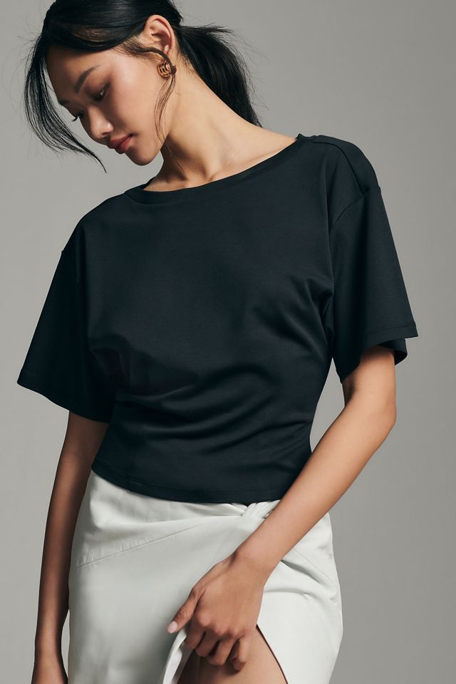 By Anthropologie Boxy Corset Tee #2