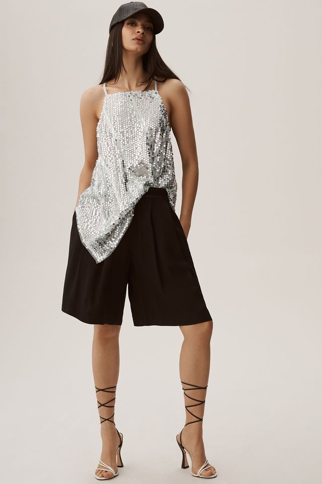 By Anthropologie Sequin Halter Tank #3