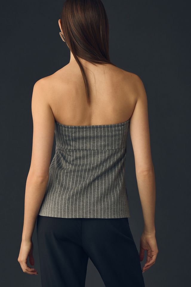By Anthropologie Strapless Blazer Top #1
