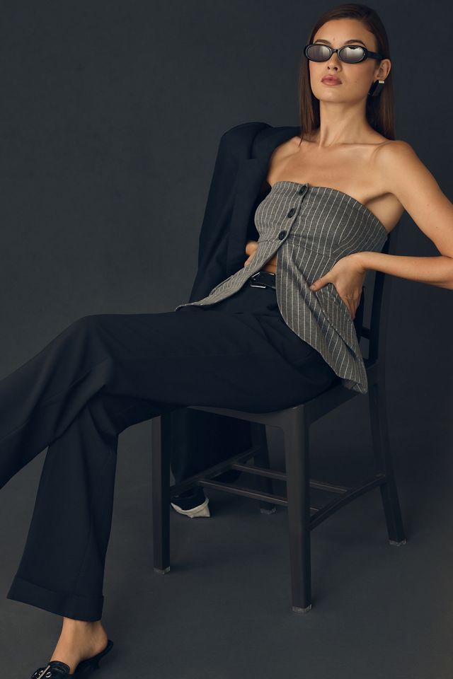 By Anthropologie Strapless Blazer Top #2