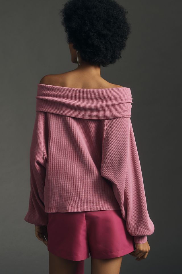 Pilcro Long-Sleeve Slouchy Cowl-Neck Top #1