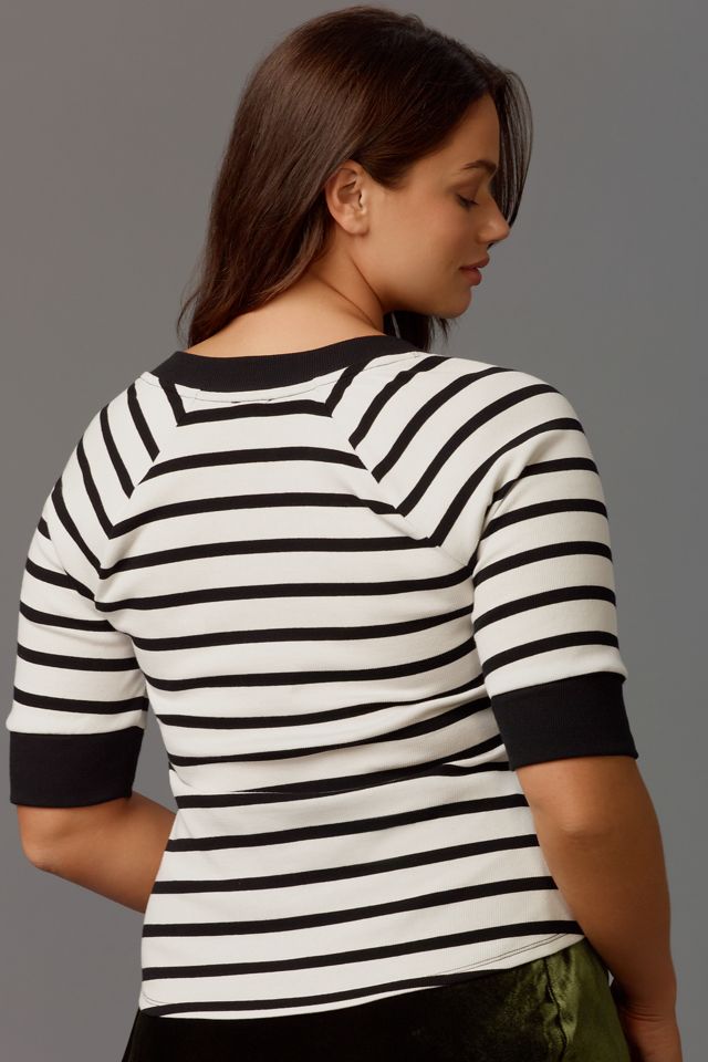 Maeve Half-Sleeve Henley Tee #5