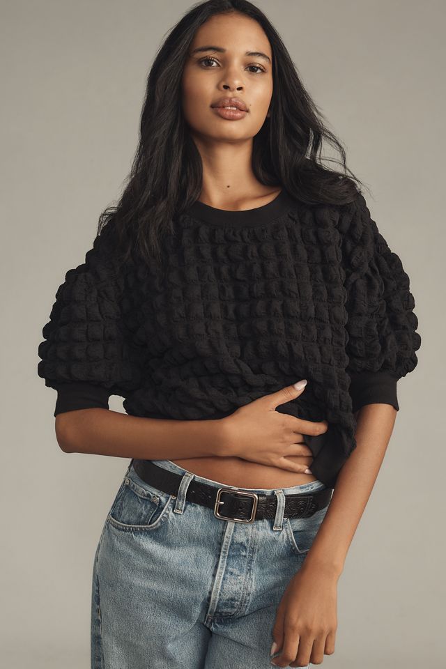 Maeve Puff-Sleeve Bubble Top #1