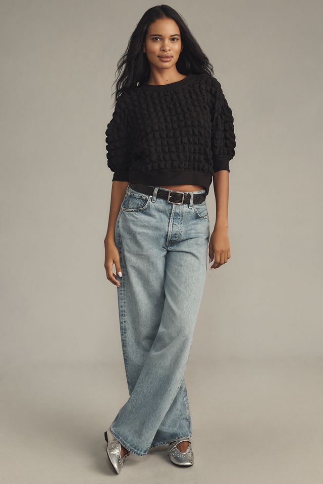 Maeve Puff-Sleeve Bubble Top #3