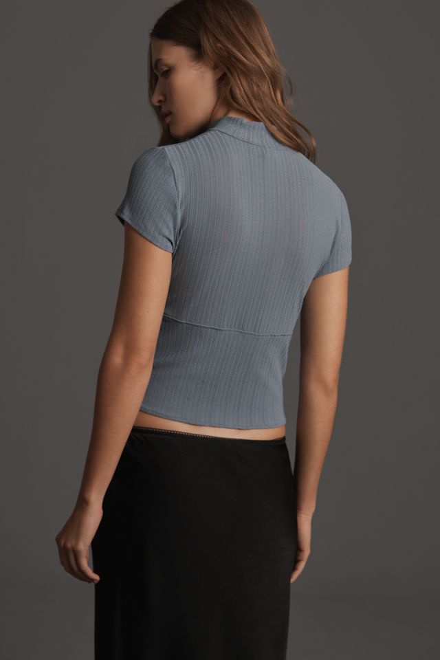 Top Cuello Alto con Abertura By Anthropologie #1
